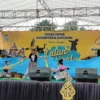 DONGKRAK BUDAYA. Para penari sedang menampilkan salah satu tarian di Talun Festival 2022.