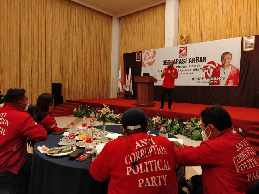 Giring Deklarasi Pengurus PSI Kota Cirebon