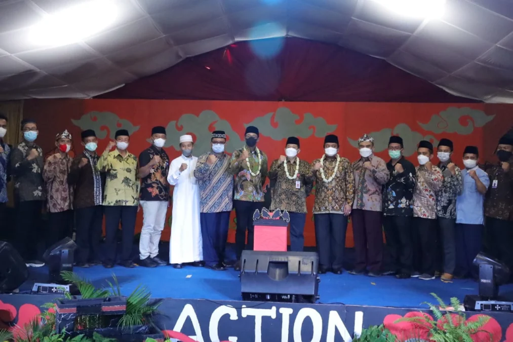PERAN SANTRI. Wakil Bupati HM Ridho Suganda MSi menghadiri kegiatan Al-Multazam Islamic And Creative Competition (Action) tahun 2022 di Pesantren Al-Mutazam Linggarjati, Kuningan, Kamis (10/3).