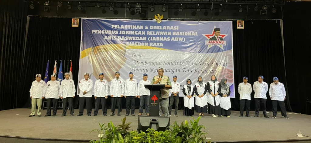 DEKLARASI. Jaringan Nasional (Jarnas) ABW Cirebon Raya terbentuk. Simpul relawan ini mendeklarasikan Anies Baswedan sebagai Calon Presiden 2024, Minggu, 12 Februari 2023.