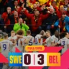 Hasil Akhir dari Pertandingan Belgia vs Swedia. Foto: https://twitter.com/BelRedDevils