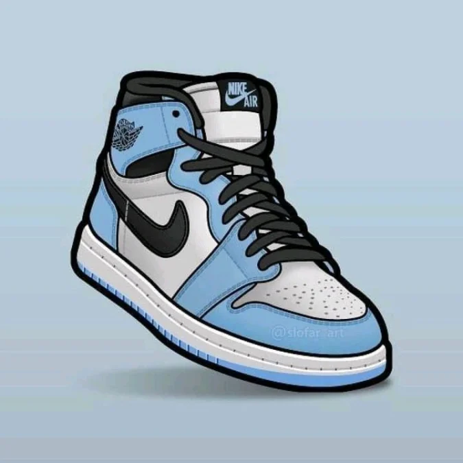 Ilustrasi Sepatu Nike Air Jordan. Foto : pinterest.com