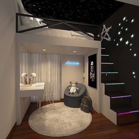 Desain Interior untuk Kamar Mezzanine Minimalis yang Cocok Untuk Rumah Kecil 2023