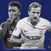 Poster Live Streaming Everton vs Tottenham Hotspur Musim 2022/2023. Foto: Indah Tri Sutono/rakcer.id