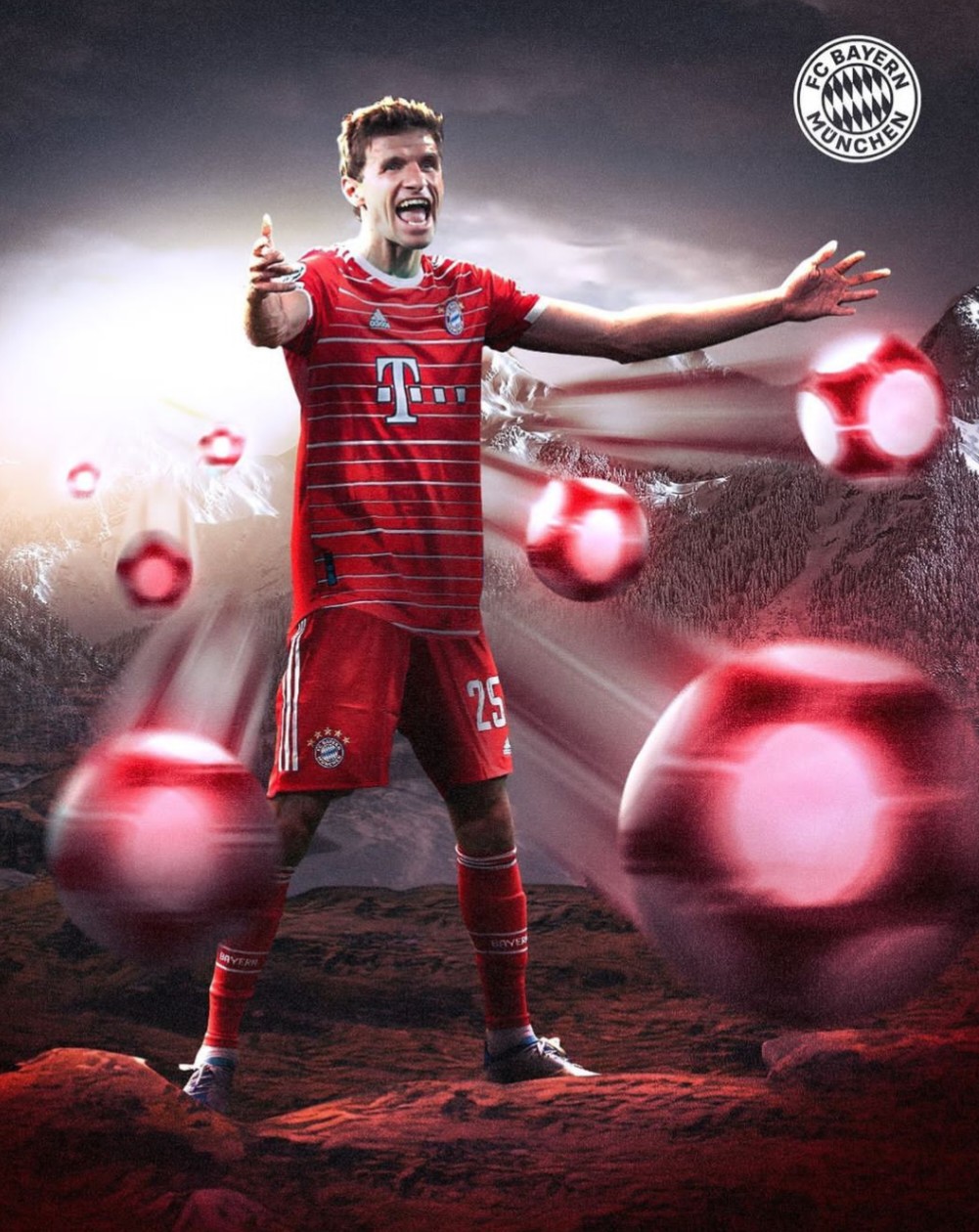 Thomas Muller, Pemain Bayern Munchen yang Sukses Cetak 2 Gol dan Bantu Bayern Munchen Bantai Dortmund. Foto: instagram.com/fcbayern