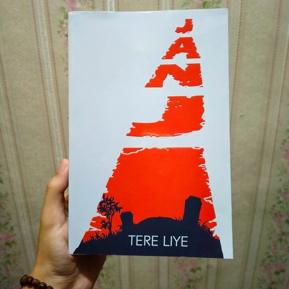 Novel Janji Karya Tere Liye. Foto: pinterest