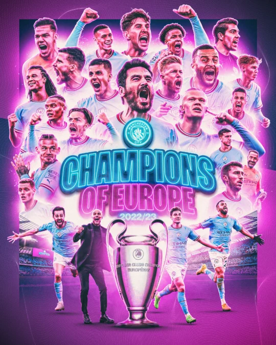 Manchester City Juara Liga Champions. Hasil Final Liga Champions 2022/2023: Manchester City Raih Treble Winner Pertamanya!. Foto: twitter.com/ManCity
