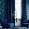 5 Inspirasi Warna Gorden yang Cocok Untuk Dinding Rumah Warna Biru