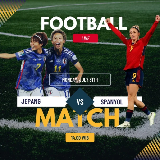 Jepang vs Spanyol di Piala Dunia Wanita