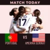 Portugal vs Amerika Serikat di Piala Dunia Wanita
