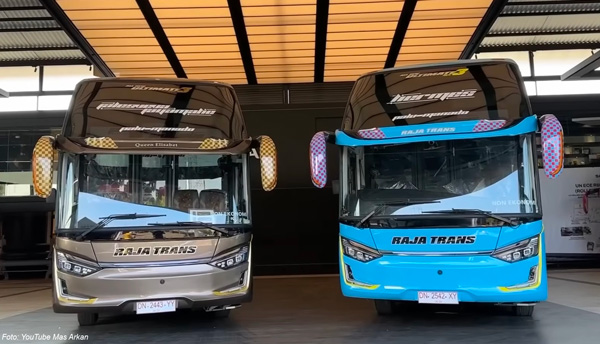 2 Unit Bus Baru PO Raja Trans Menjadi Bus Pertama di Sulawesi yang Terdapat Fasilitas Toilet
