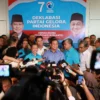 DUKUNGAN. Partai Gelora ikut mendeklarasikan Prabowo Subianto di The Djakarta Theather, Jalan Thamrin, Sabtu (2/9/2023) bertarung lagi pada Pilpres 2024. FOTO : IST/RAKCER.ID