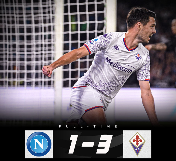 Hasil Napoli vs Fiorentina Pekan 8 Seri A Italia 2023-24 : Napoli Dipermalukan Oleh Fiorentina Dikandangnya Sendiri