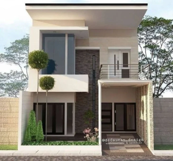 5 Ide Membuat Desain Rumah Minimalis Modern 2 Lantai Yang Kekinian