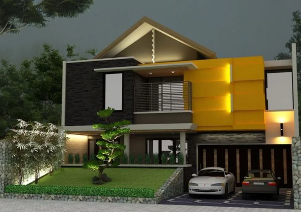 5 Ide Rumah Minimalis Modern 2 Lantai Dengan Garasi Yang Keren Abis