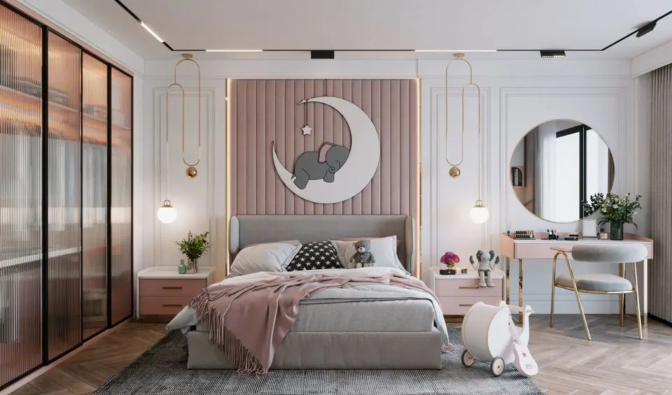Desain kamar tidur perempuan minimalis