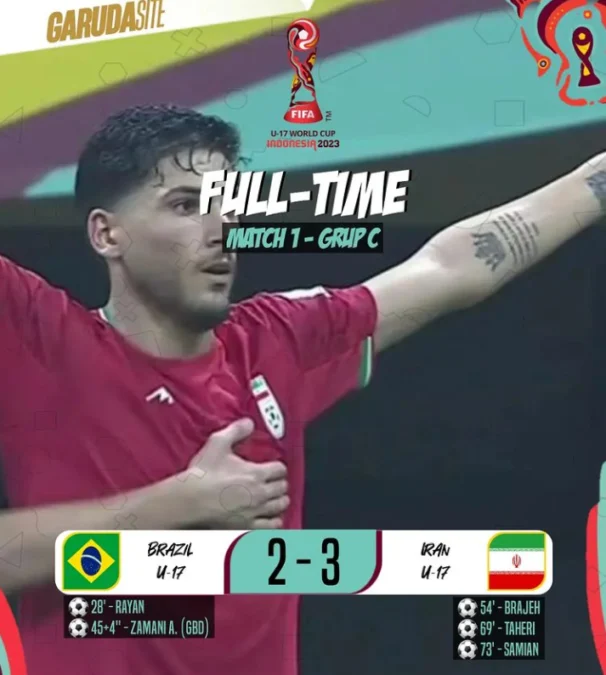 Hasil Brasil U-17 vs Iran U-17