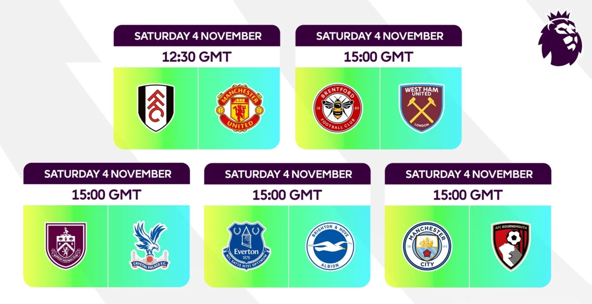 Jadwal Premier League 4 November hingga 7 November 2023