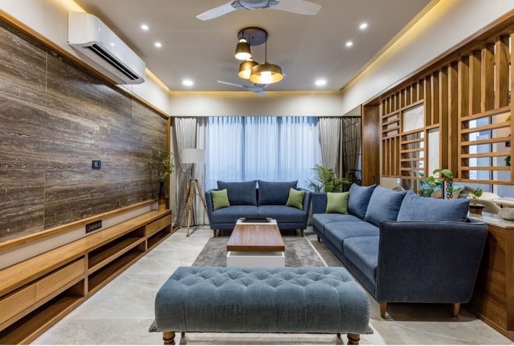 desain interior ruang keluarga estetis