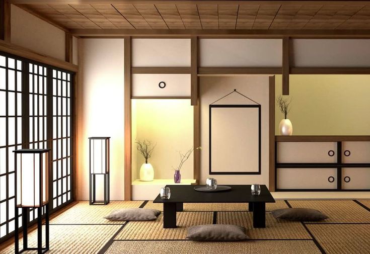 desain ruang tamu ala Jepang
