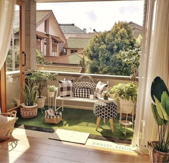 Desain Taman Minimalis Balkon Terlihat Indah dan Menenangkan