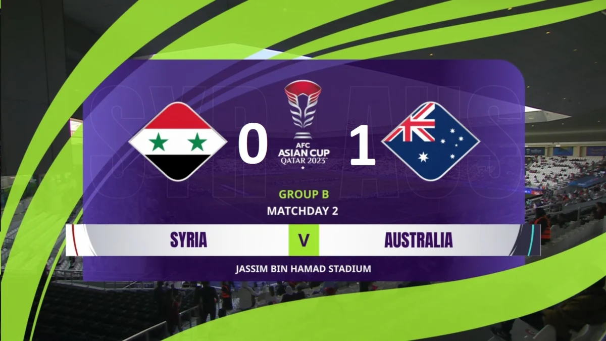 Hasil Suriah vs Australia