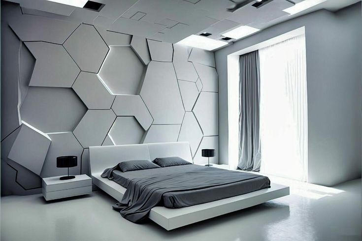 desain interior kamar futuristik