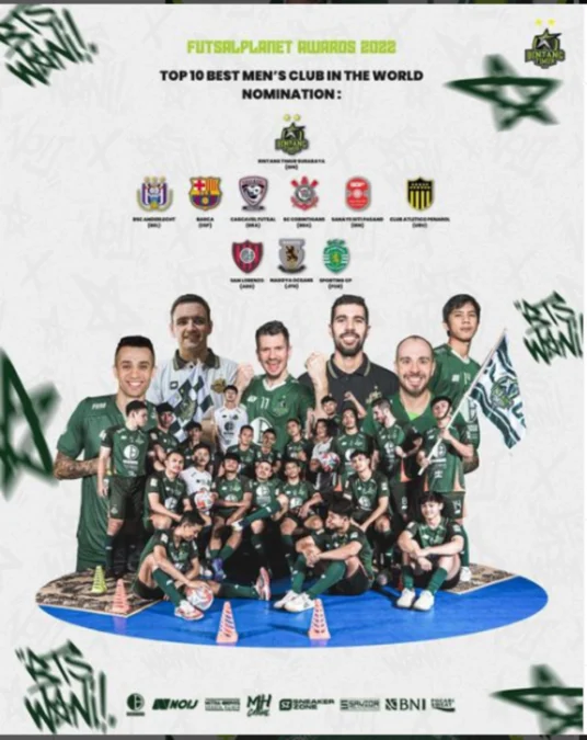 Bintang Timur Surabaya Masuk Dalam 10 Klub Futsal Terbaik Didunia, Bersaing Dengan Klub- Klub Besar Yang Lainn