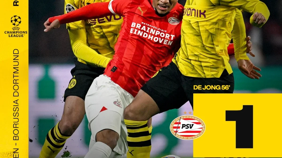 Hasil PSV vs Borussia Dortmund