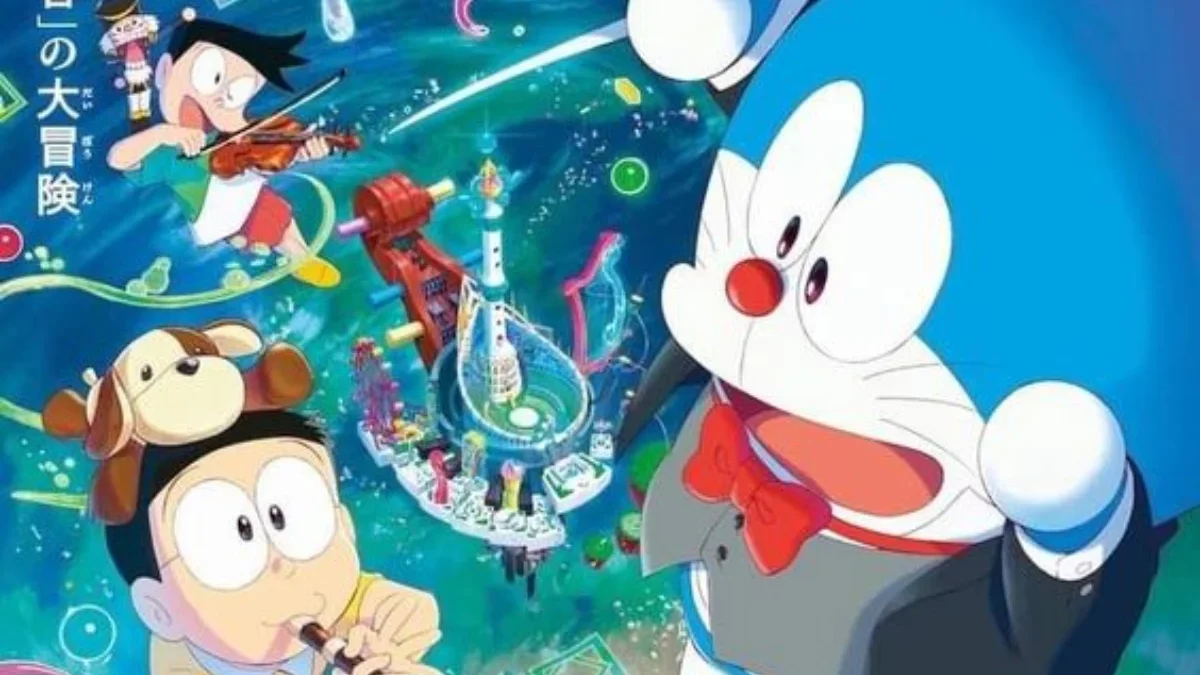 Petualangan Musikal Nobita Menyelamatkan Bumi! Poster Doraemon The Movie: Nobita's Earth Symphony 2024