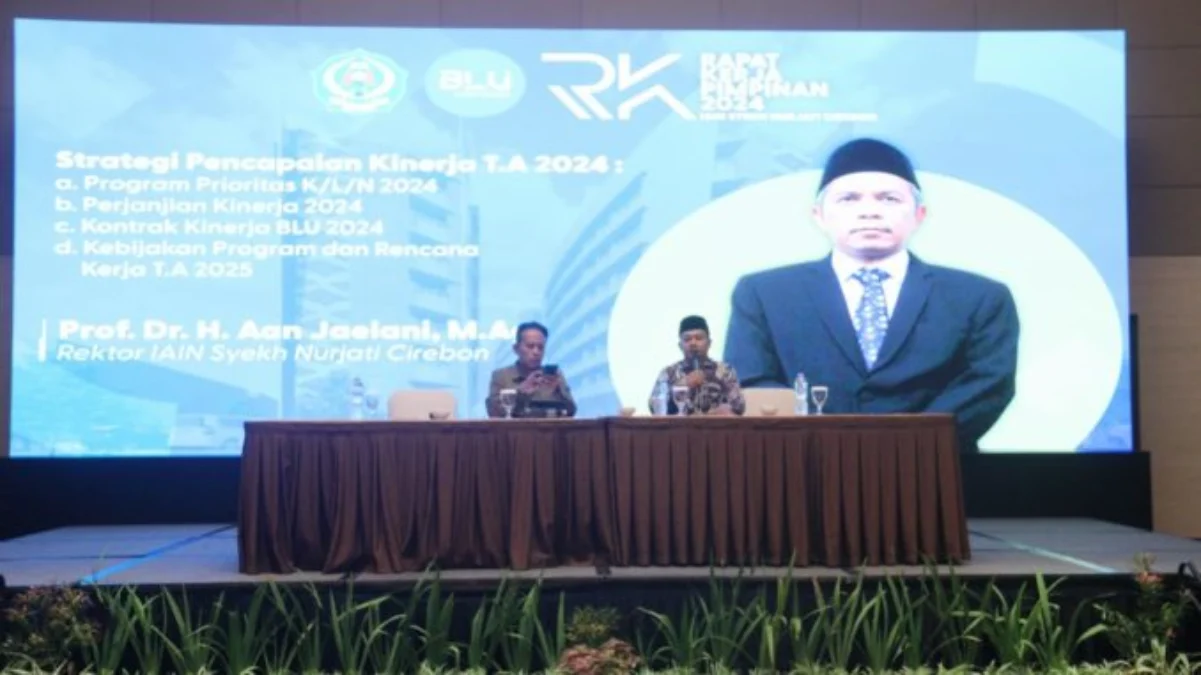 AMBISI. Rektor IAIN Cirebon, Prof Dr H Aan Jaelani MAg mengumumkan visi ambisiusnya untuk menyegerakan transfo