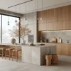 6 Ide Desain Interior Dapur Bergaya Japandi yang Minimalis dan Berbahan Alami