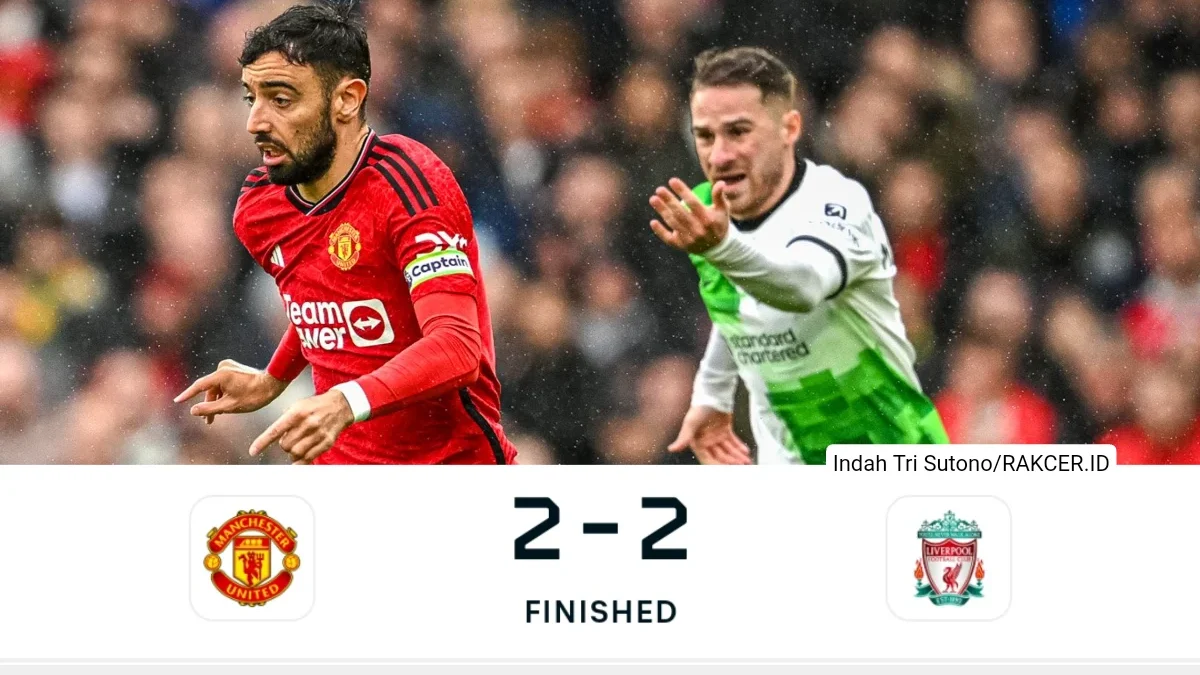 Setelah Kalah 4-3, Kini Liverpool Ditahan Imbang di Old Trafford oleh Manchester United